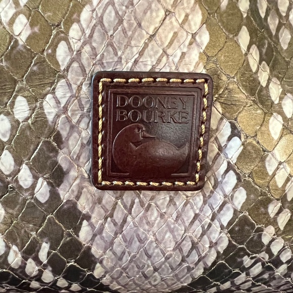 Dooney & Bourke Python Embossed Florentine Satchel - Picture 2 of 10